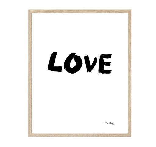 Print, Painted Love. Elina Dahl Design.