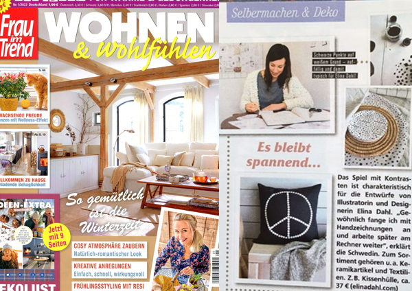 Tyskt magasin, Wohnen & Wohlfühlen. Februari 2022.