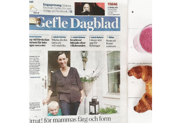 Artikel i Gefle dagblad. 27 Oktober, 2015.