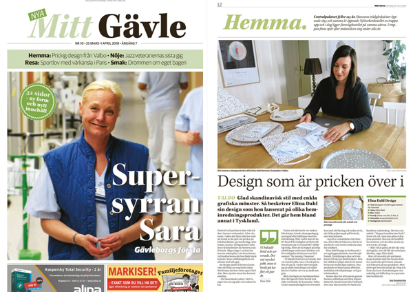 Mitt Gävle, Elina Dahl, design, illustratör, inred