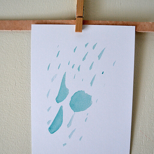 Print, Rainy. A3