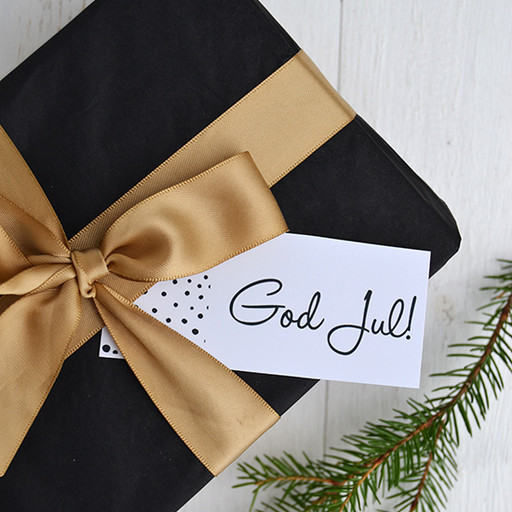 Gift tags "God Jul". 5-pack.