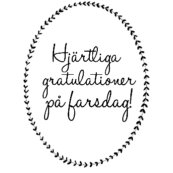 Kort, Hjärtliga gratulationer på farsdag!