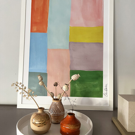 Poster Färgfält. 50x70 cm.