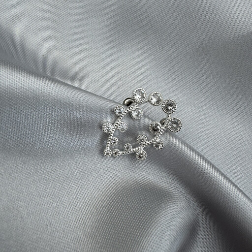 Örhängen, silver cubic zirconia.